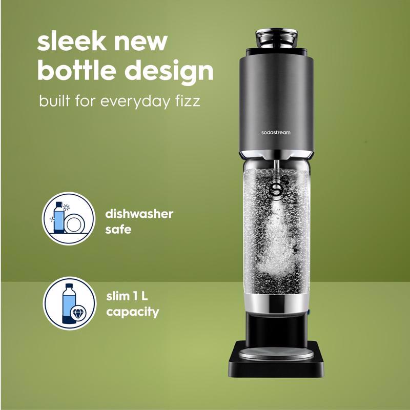 SodaStream Sparkling Water Machine Black 1 L Sparkling Water Maker Kit 1 each