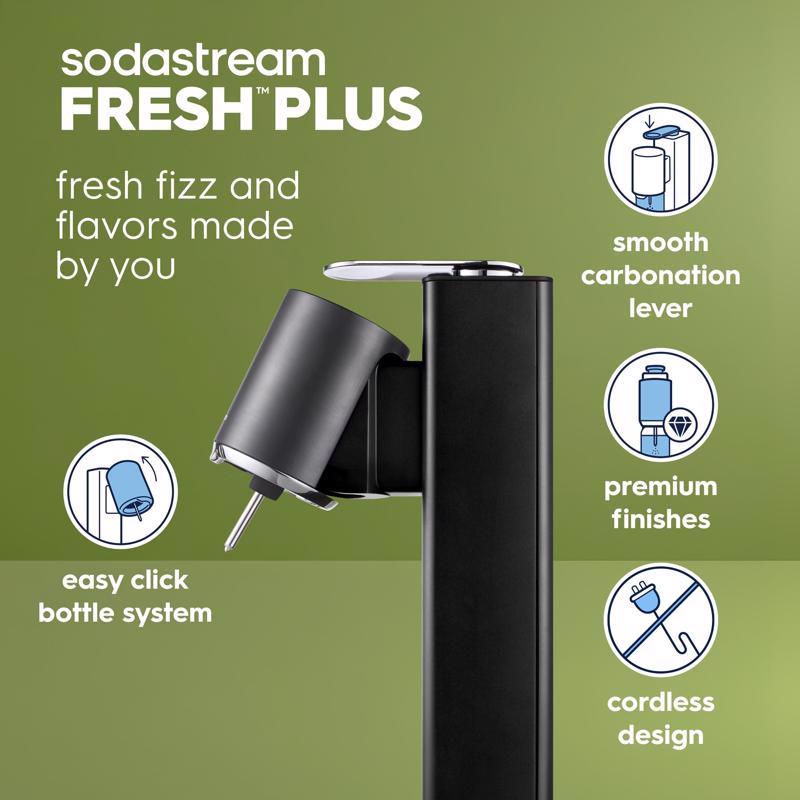 SodaStream Sparkling Water Machine Black 1 L Sparkling Water Maker Kit 1 each