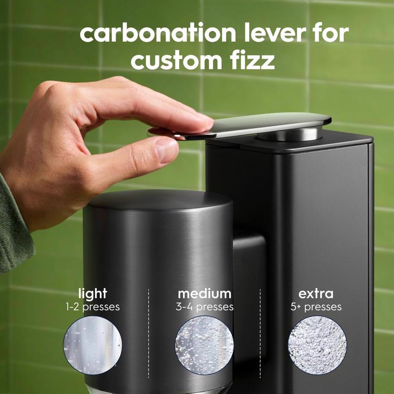 SodaStream Sparkling Water Machine Black 1 L Sparkling Water Maker Kit 1 each