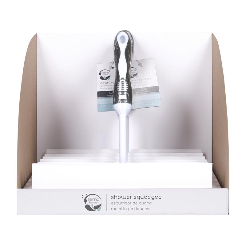 Zenna Home White Plastic Shower Squeegee