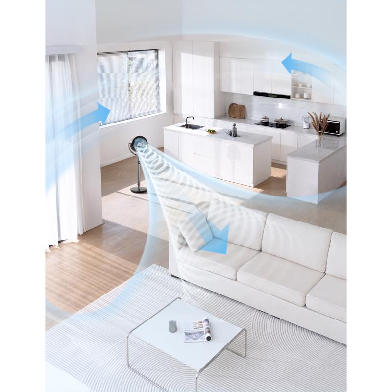 DREO 42 in. H 9 speed Oscillating Pedestal Fan Remote Control