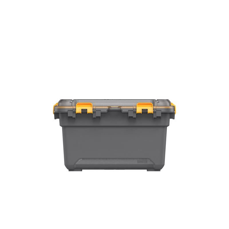 Ezystorage Bunker 5 gal Gray/Yellow Storage Bin 9.8 in. H X 13.2 in. W X 17.5 in. D Stackable