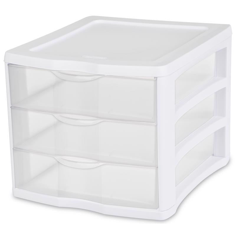 ORGANIZR DRAWR 3 WH/CLR