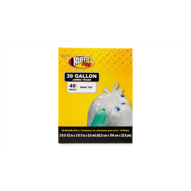 CLR BAG 39G WNG TIE 40CT