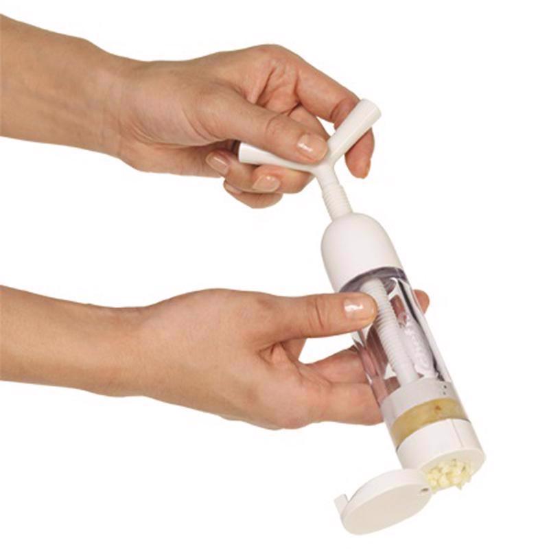 Chef'n White Plastic Garlic Machine