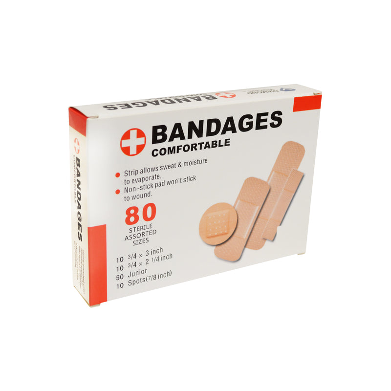 BANDAGES ASSTD 80CT