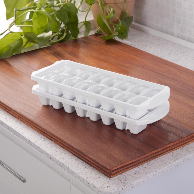 Sterilite White Polypropylene Ice Cube Tray