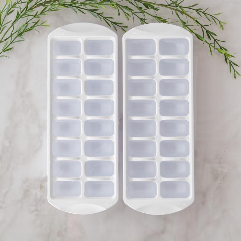 Sterilite White Polypropylene Ice Cube Tray