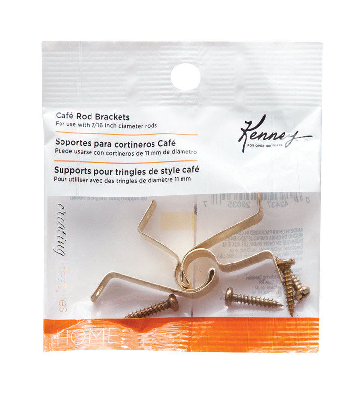 CAFE ROD BRKT 7/16"BRASS