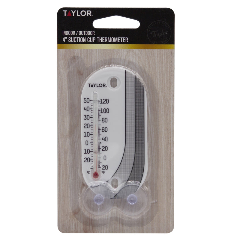 Taylor Tube Thermometer Plastic White 4 in.