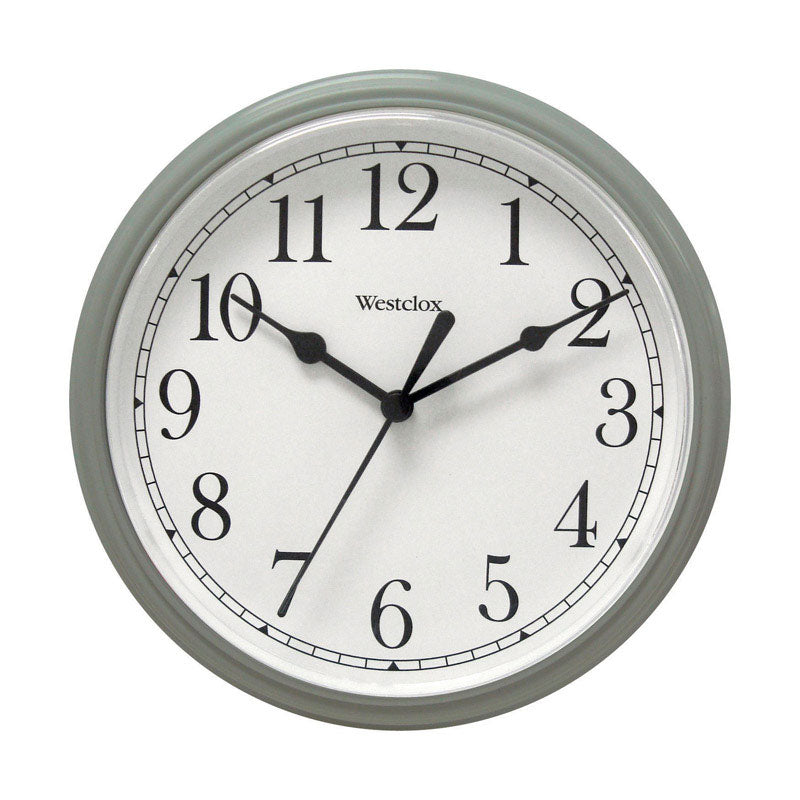 RND SILVER WALL CLOCK9"