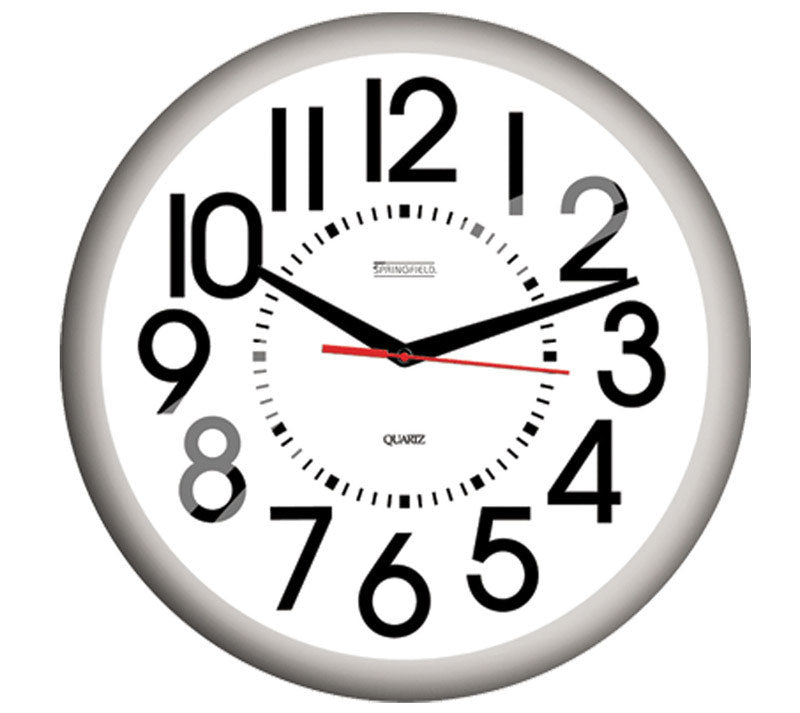 OUTDR CLK WHT 13.25"