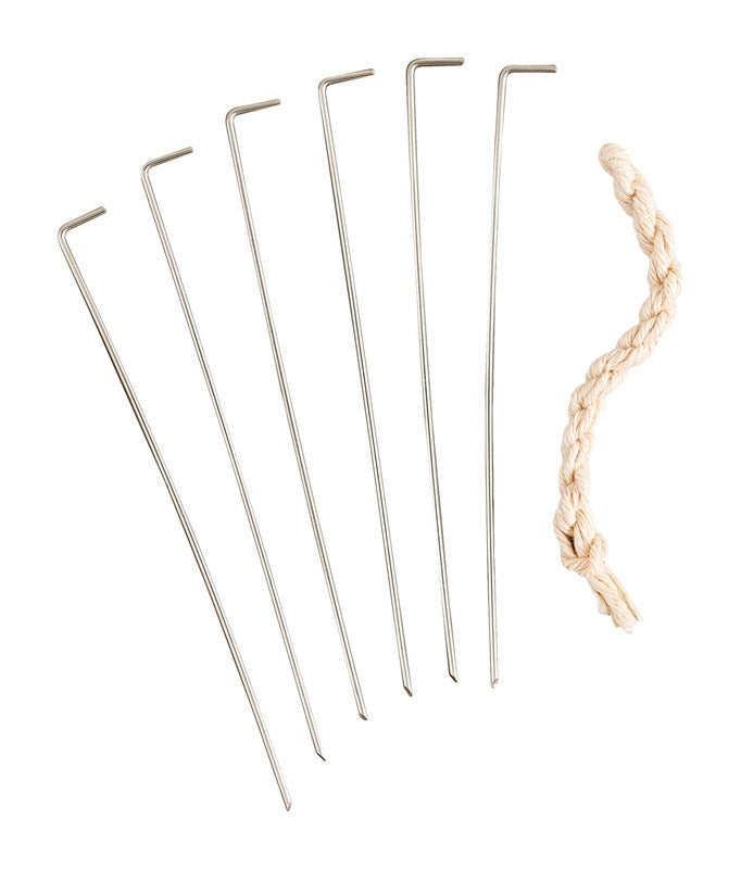 No Sew 5-1/4 in. W X 7-1/4 in. L Turkey Lacer Kit Silver/White