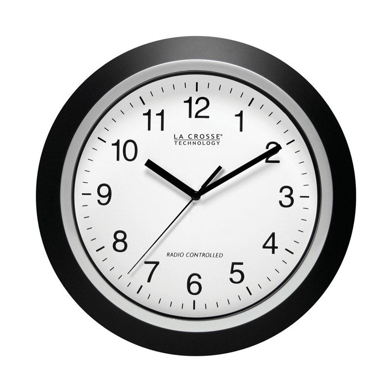 WALL CLOCK BLK 12"