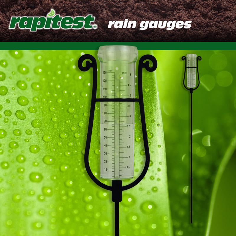 Luster Leaf Rain Gauge Stake 2.9 in. W X 2.9 in. L