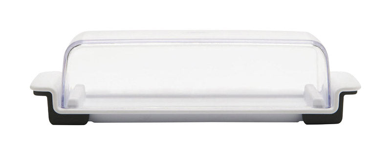 BUTTER DISH PLASTIC CLR