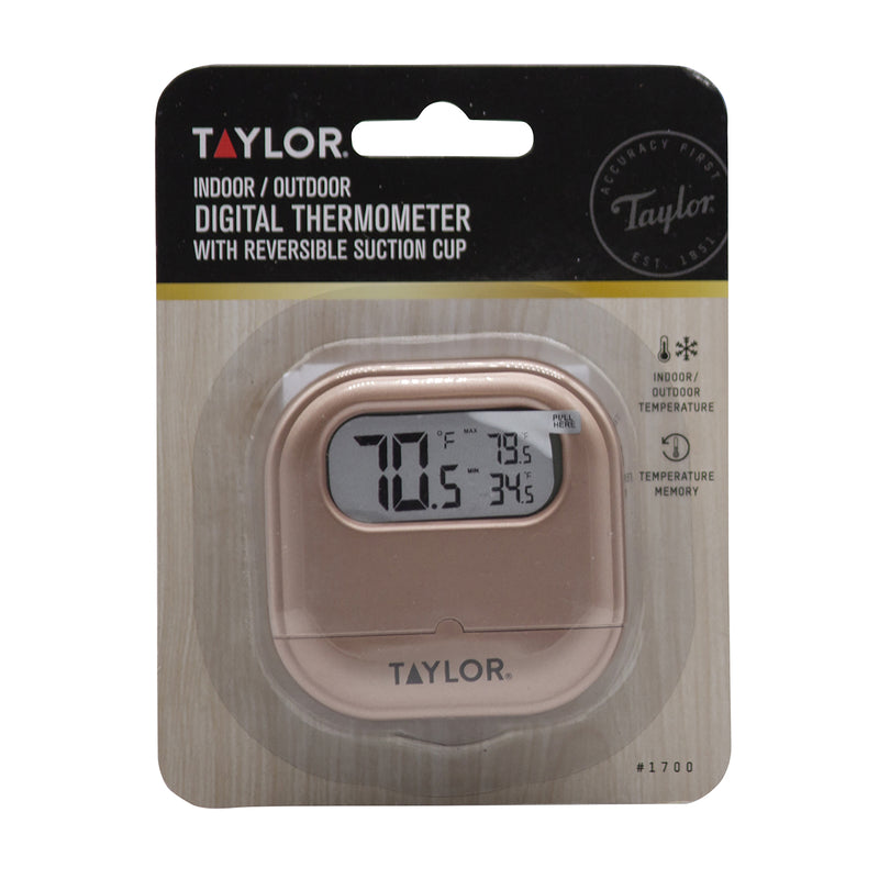 Taylor Digital Thermometer Plastic Assorted 2.76 in.