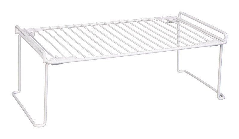 Grayline Life Organized 6 in. H X 9 in. W X 17-1/3 in. L PE Coated White Stackable Shelf