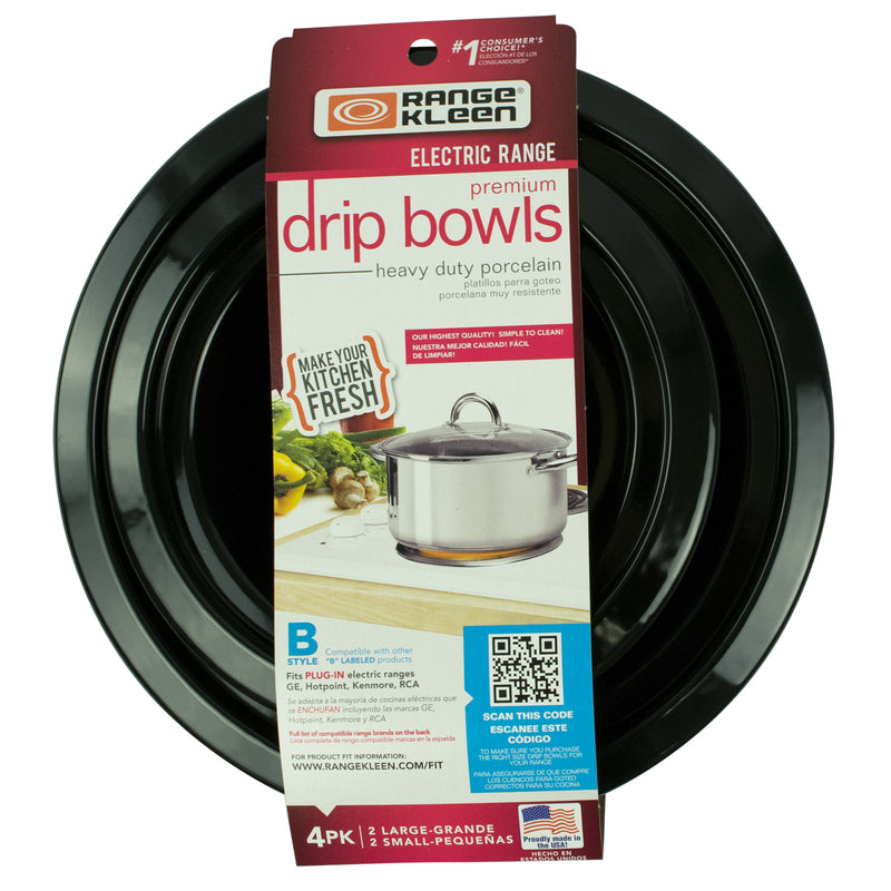 Range Kleen Chrome Drip Bowls 8 in. W X 8 in. L