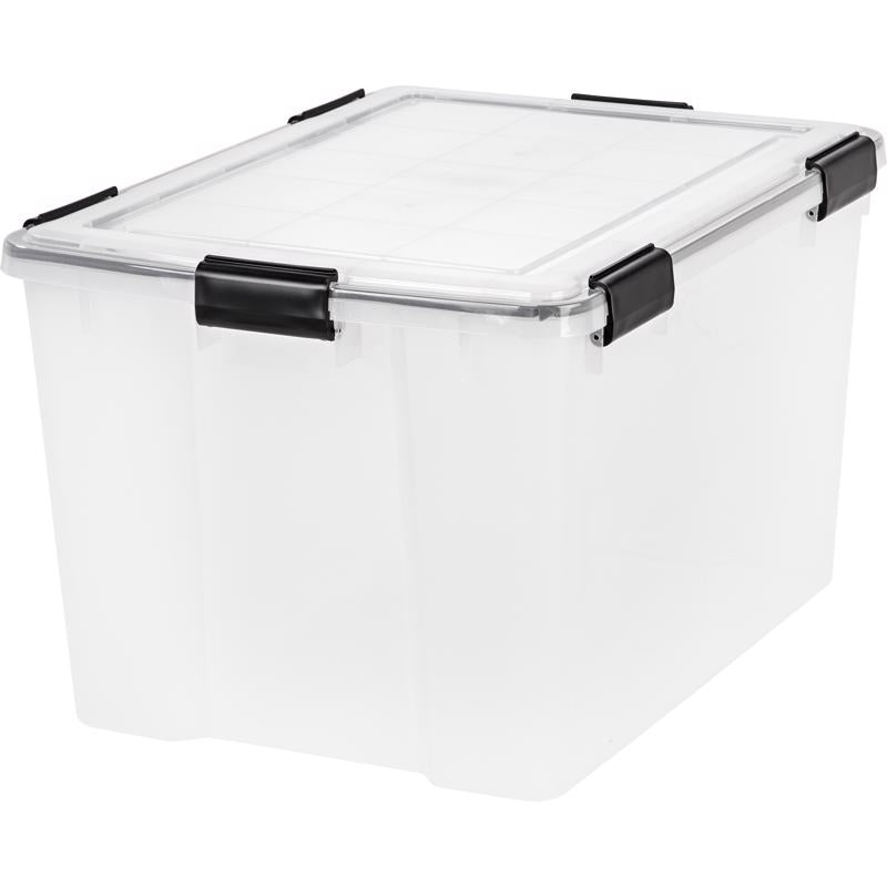 STORAGE TOTE 74QT CLR