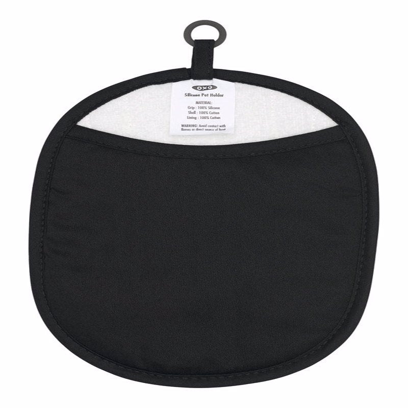 POT HOLDER SILICON BLK