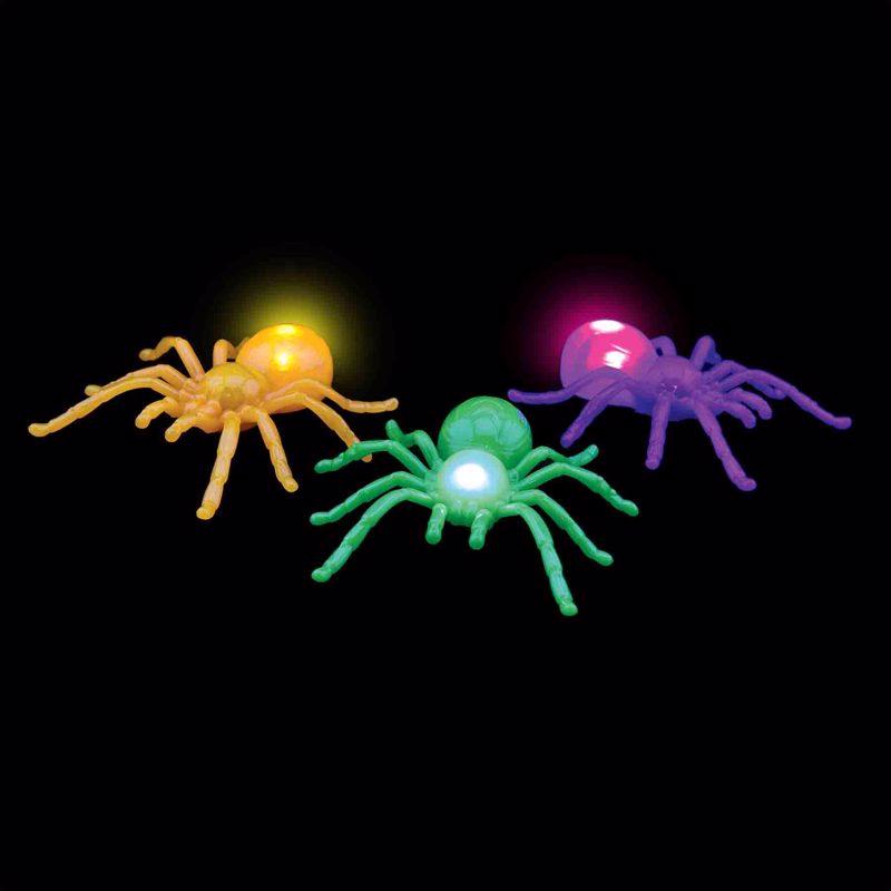 Magic Seasons White 4.75 in. Prelit Light Up Spider