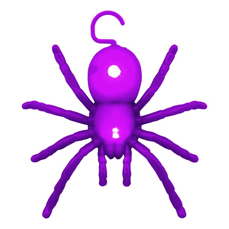 Magic Seasons White 4.75 in. Prelit Light Up Spider
