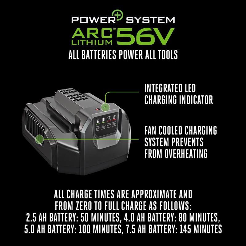 EGO 56V Power+ CH2100 Lithium-Ion Battery Charger 1 pc