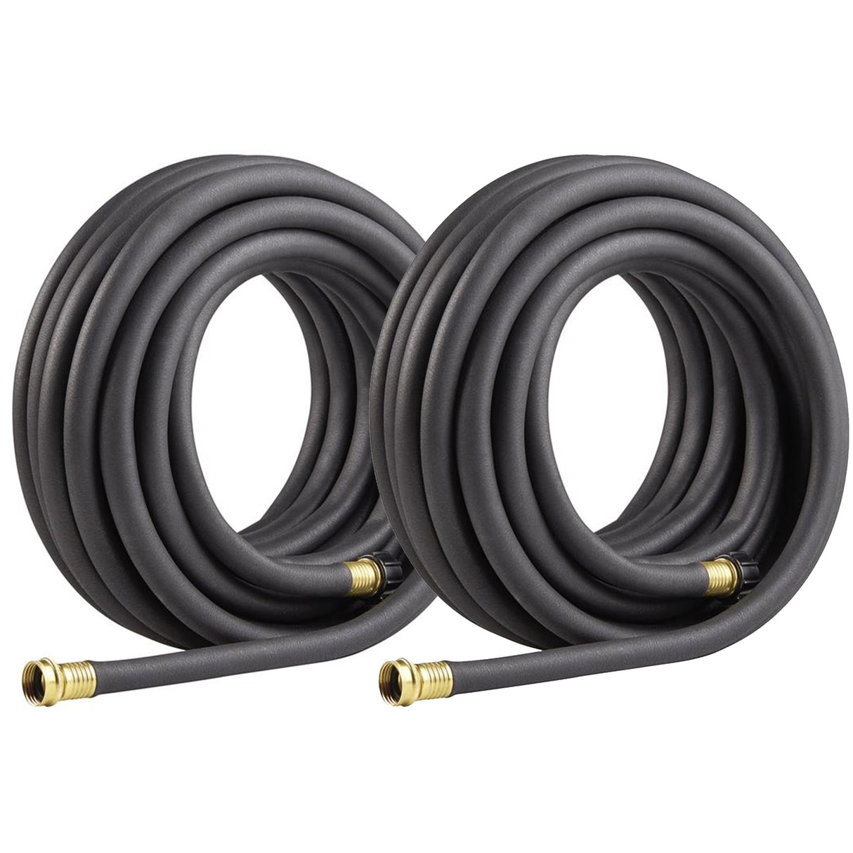 Weeper Soaker Hose, 5/8" x 50 ft, Weather-Resistant Vinyl, Deep Root Watering System for Gardens, Raised Beds, Flower Beds and Lawns, (Natural, 50 foot x 2-Pack)