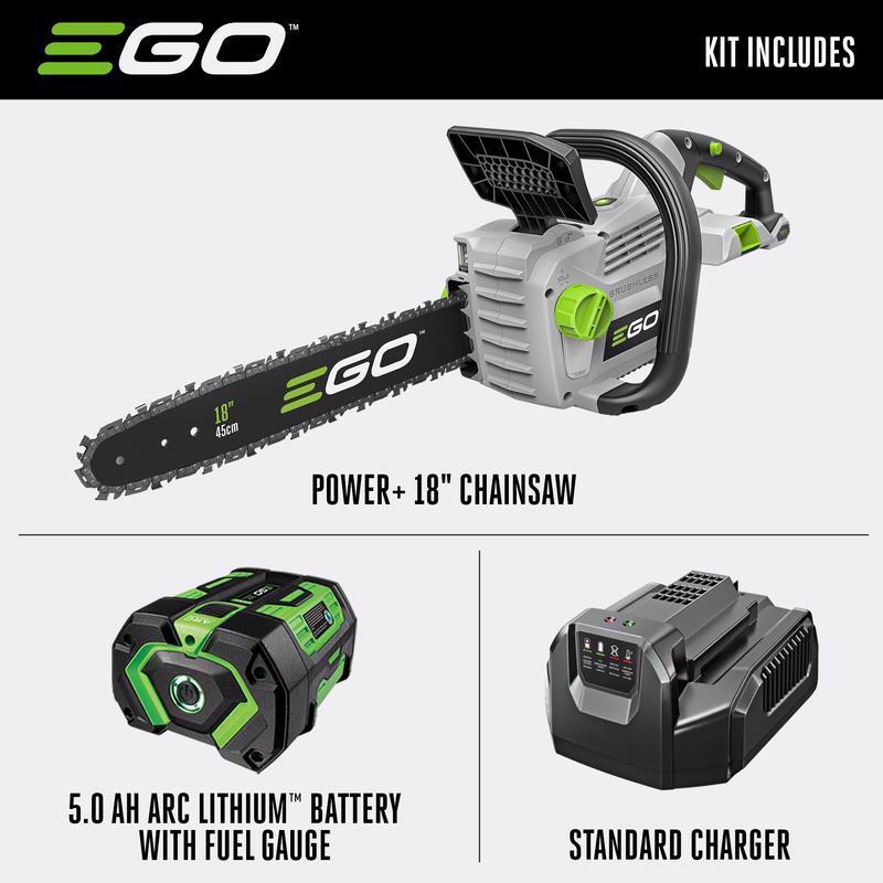 EGO Power+ CS1804 18 in. 56 V Battery Chainsaw Kit (Battery & Charger)