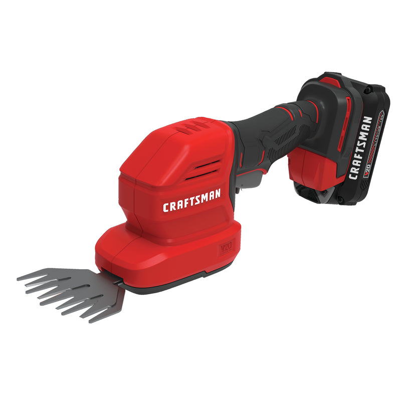 Craftsman V20 CMCSS800C1 8 in. Battery Hedge Trimmer with Shrub Shear Kit (Battery & Charger)