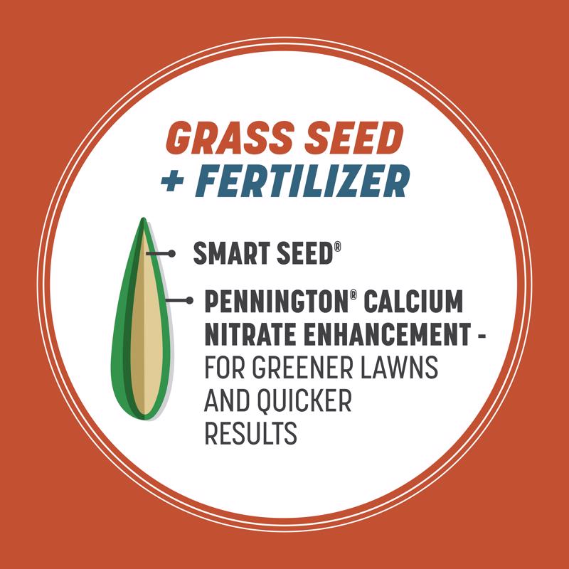 Pennington Smart Seed Bermuda Grass Full Sun Grass Seed and Fertilizer 8.75 lb