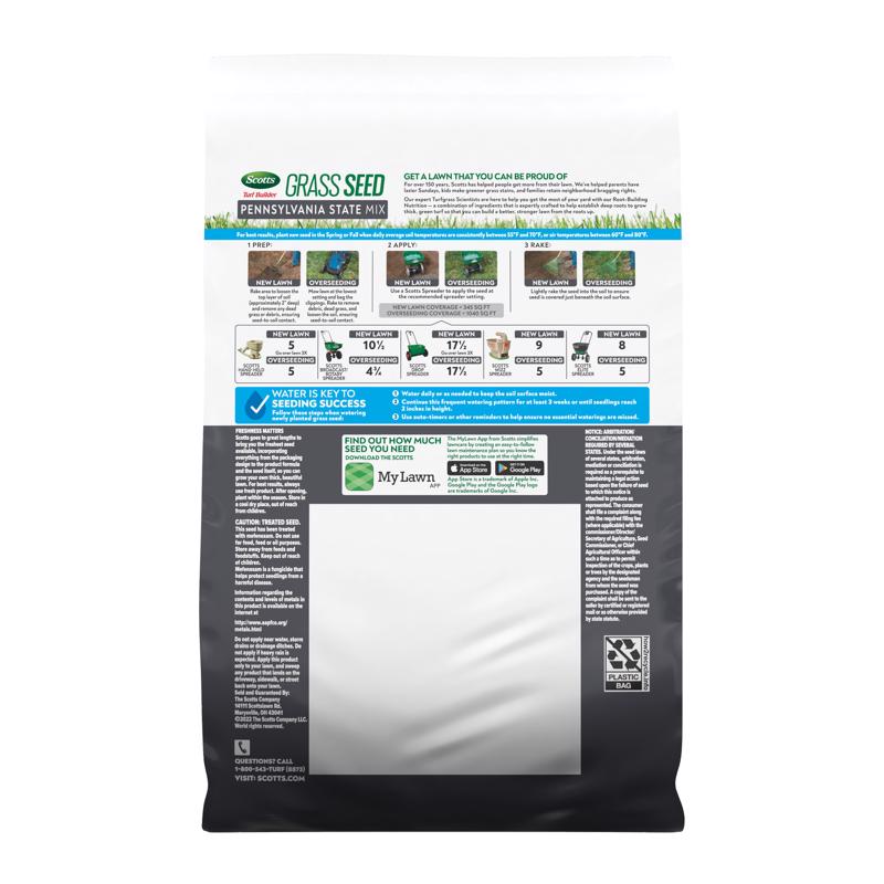 Scotts Turf Builder Pennsylvania Sun or Shade Fertilizer/Seed/Soil Improver 5.6 lb