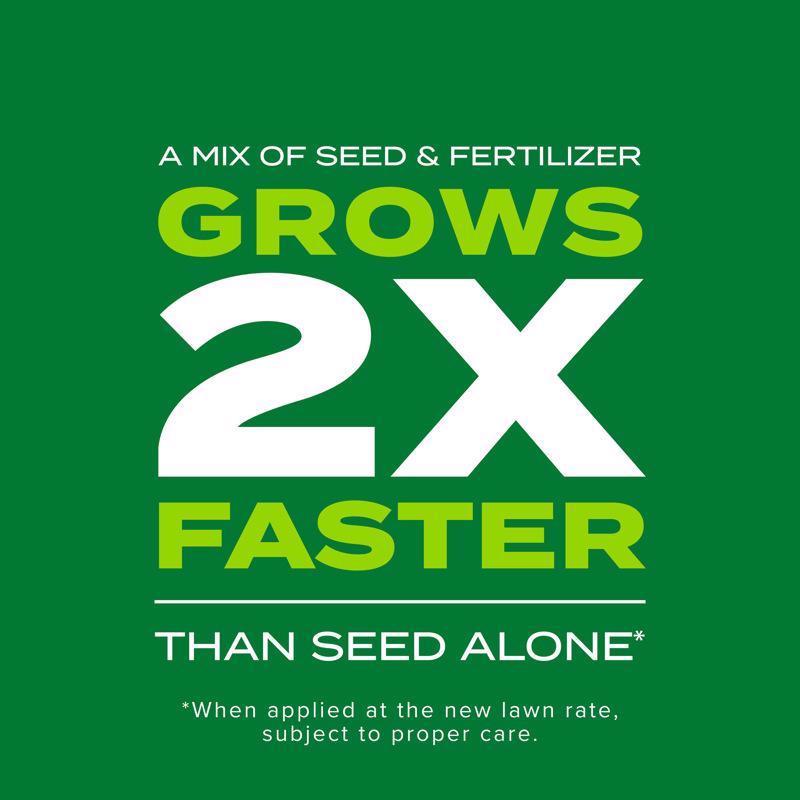 Scotts Turf Builder Rapid Grass Bermuda Grass Sun or Shade Grass Seed and Fertilizer 4 lb