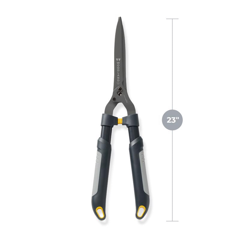 WOODLAND TOOLS LeverAction 12 in. High Carbon Steel Serrated Hedge Shears