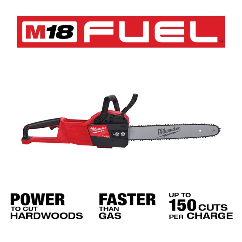 Milwaukee M18 FUEL 16 in. 18 V Battery Chainsaw Tool Only