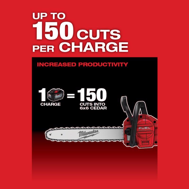 Milwaukee M18 FUEL 16 in. 18 V Battery Chainsaw Tool Only