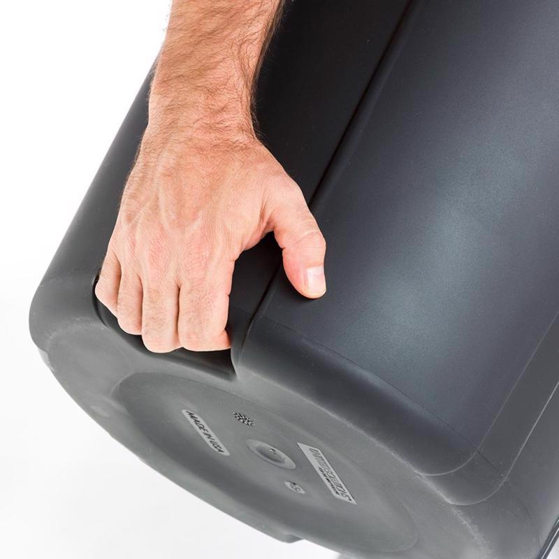 United Solutions 20 gal Black Plastic Trash Can Lid Included