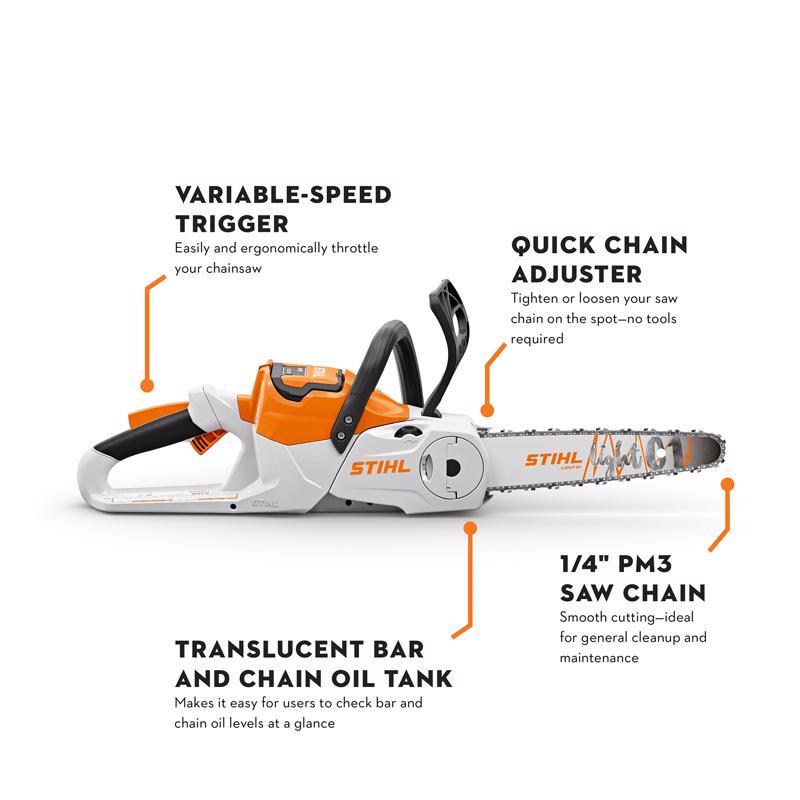 STIHL MSA 70 C-B 12 in. 0 cc Battery Chainsaw Kit (Battery & Charger)