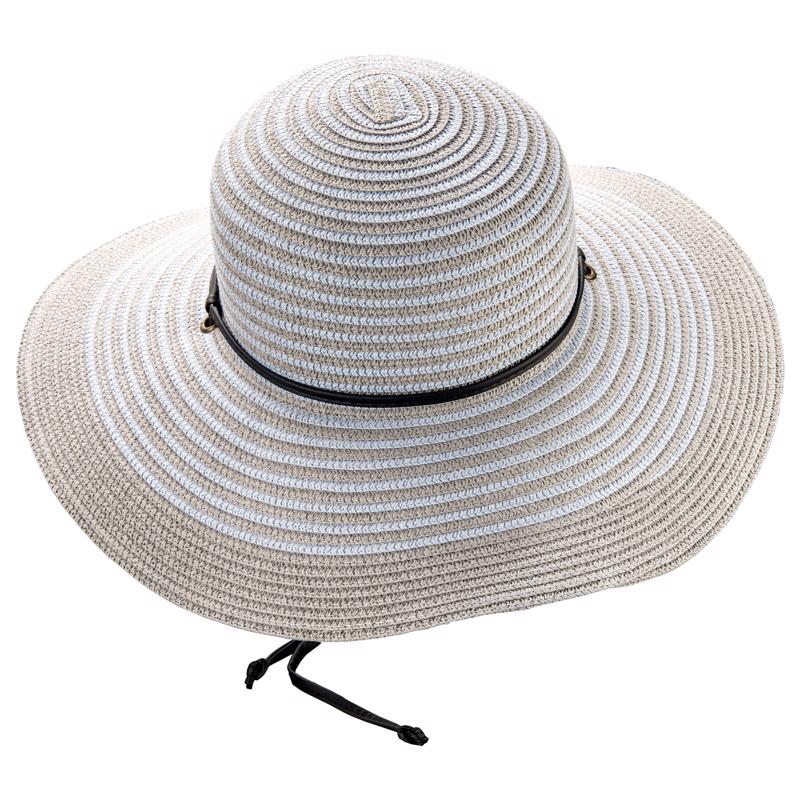 Sloggers Braided Wide Brim Hat Tan/White/Black M