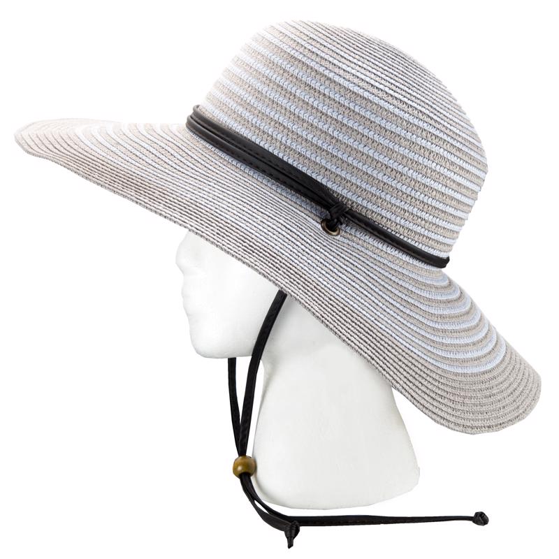 Sloggers Braided Wide Brim Hat Tan/White/Black M