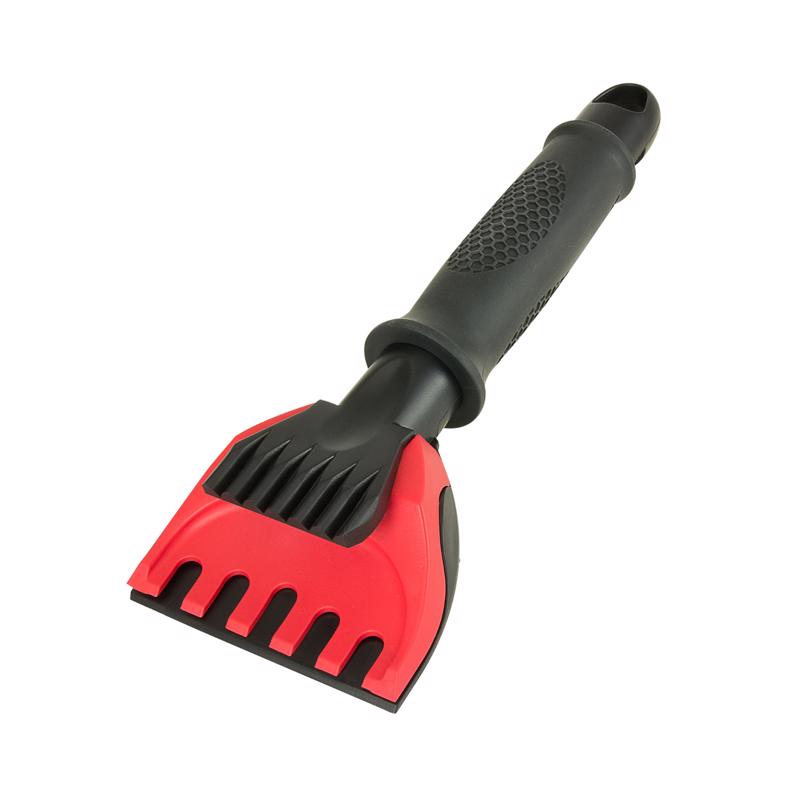 ICE SCRAPR PLSTC/RBR 11"