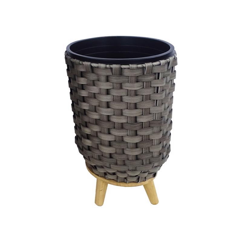 PLANT BASKET GRY SML 13"
