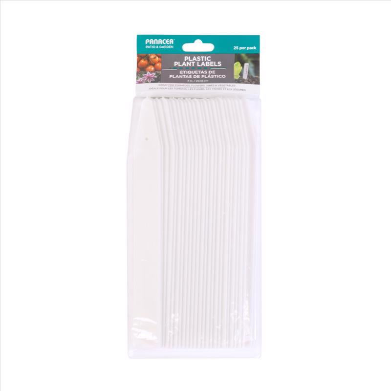 PLANT LABEL PLSTC WHT 8"