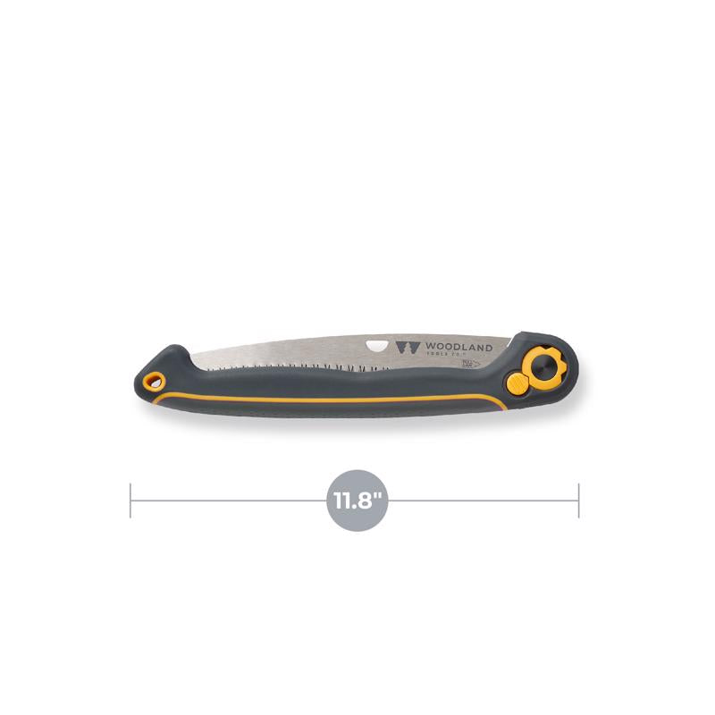 WOODLAND TOOLS Duralight 11.8 in. High Carbon Steel Serrated Folding Pruning Saw