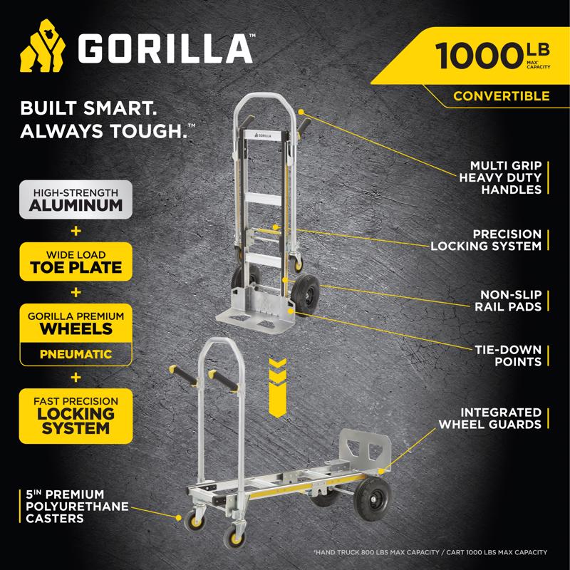 Tricam Gorilla Cart Hand Truck 1000 lb. capacity