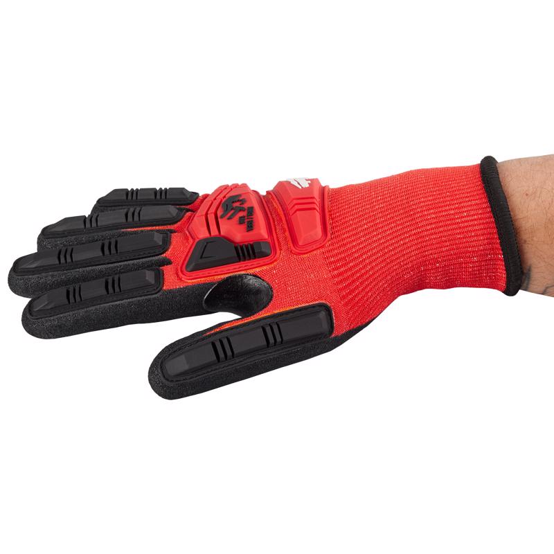 Milwaukee Smartswipe Men's Outdoor Dipped Gloves Black/Red L 1 each