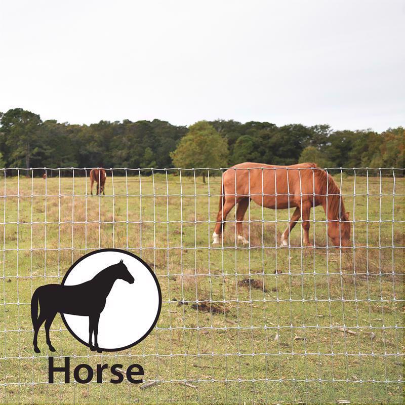 Origin Point 48 in. H X 100 ft. L Galvanized Steel Horse Fence Silver