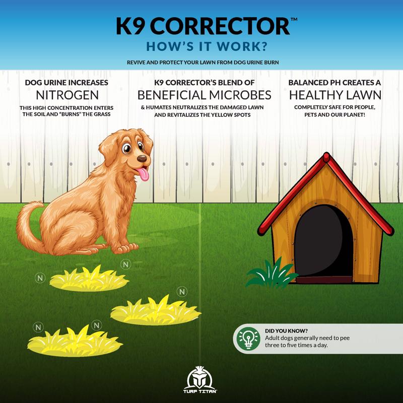 Turf Titan K9 Correcter Soil Amendment 6000 sq ft 32 fl. oz.