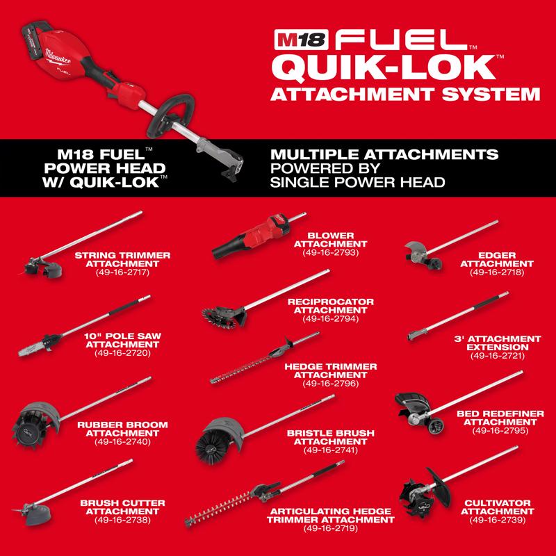 Milwaukee M18 FUEL Quik-Lok 3016-20 18 V Battery Power Head Tool Only